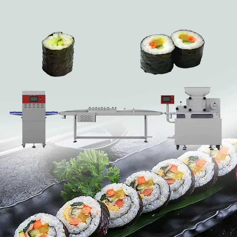 Industrial Sushi Making Machine Customized, High Efficiency Automatic Production Line for Commercial Sushi Processing