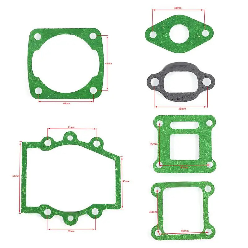 Hot! Motorcycle Engine Gasket Set Kit Parts For 2 Stroke 47cc 49cc MiniMoto Mini Dirt Pocket ATV Quad Moto Bike Motorbike view 6