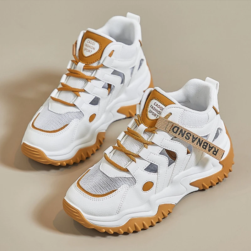 Zapatos de alta calidad para mujer, calzado deportivo con agujeros, transpirable, estilo informal, versión coreana, para verano, 2023