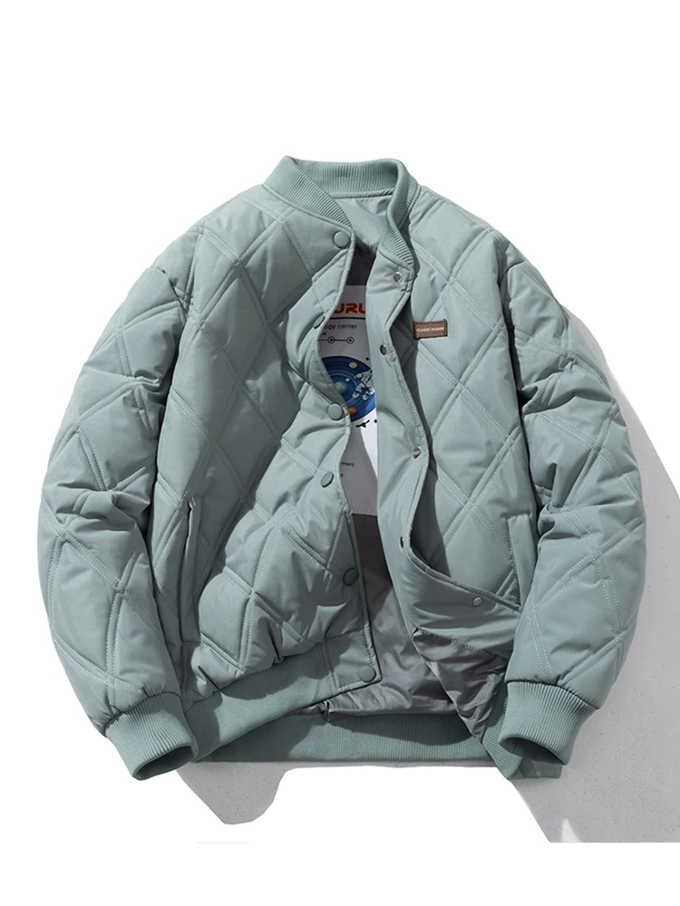 

Мужская модная бейсбольная куртка American Sle Diamond из хлопка, зимняя утепленная свободная хлопковая куртка-пальто для пар