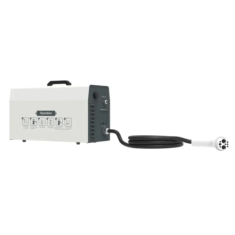Smart Portable DC EV Charging Box Board 7KW to 15KW, Movable Fast Charging Station Supporting CCS1 CCS2 GB/T Standard