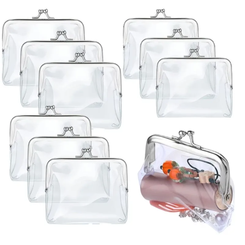 

10pcs Transparent Women's Coin Purse for Storing Change Lipstick Keys Summer Beach Events Graduation Season Back To School Gifts