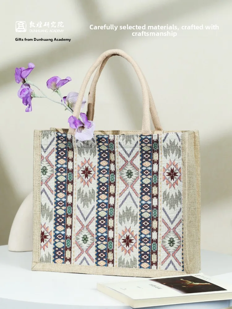 Casual Diamond Pattern Tote Bag Women's Large Capacity Commuter Bag Handbag Canvas Shoulder Bag for All Seasons
