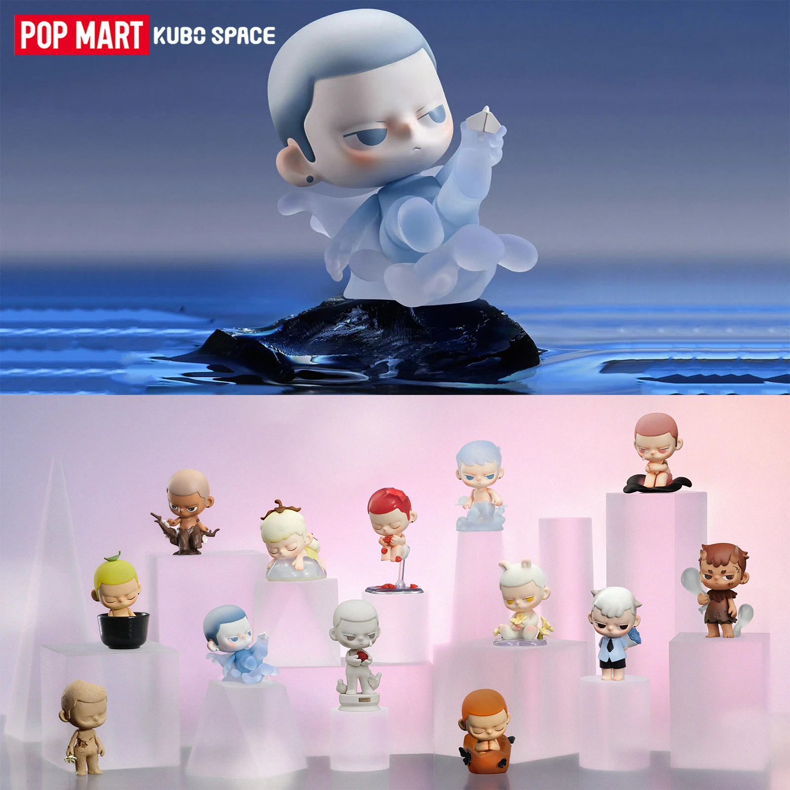 

POP MART KUBO Breathing In Series Surprise Box Mystery Box Guess Bag Toy Cute Anime Action Figure Desktop Ornaments Gift