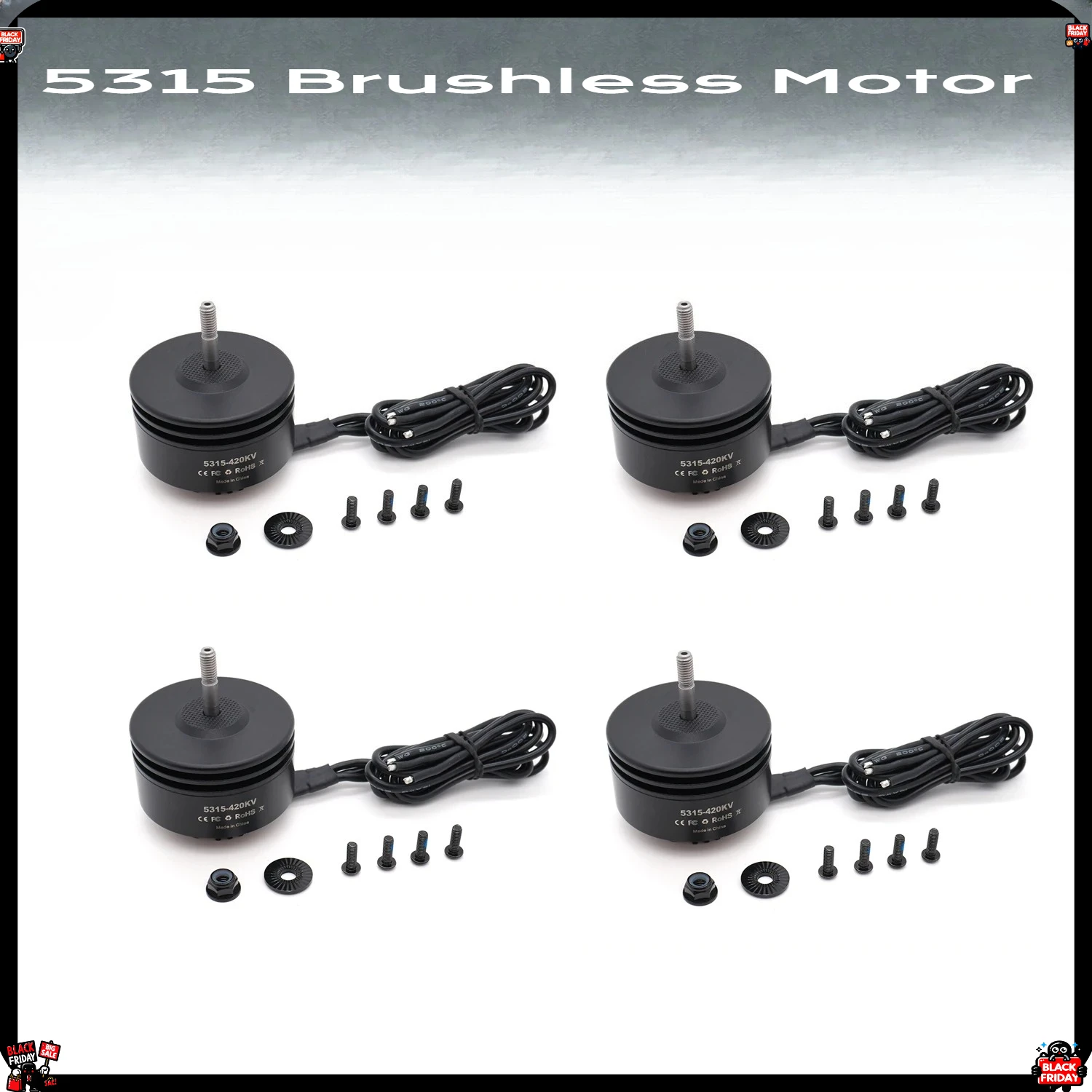 YSIDO 5315  Brushless Motor 4PCS for 440KV/420KV/260KV 6-8S RC FPV Long Range MultiRotor Racing Drone Model Upgrade Accessories