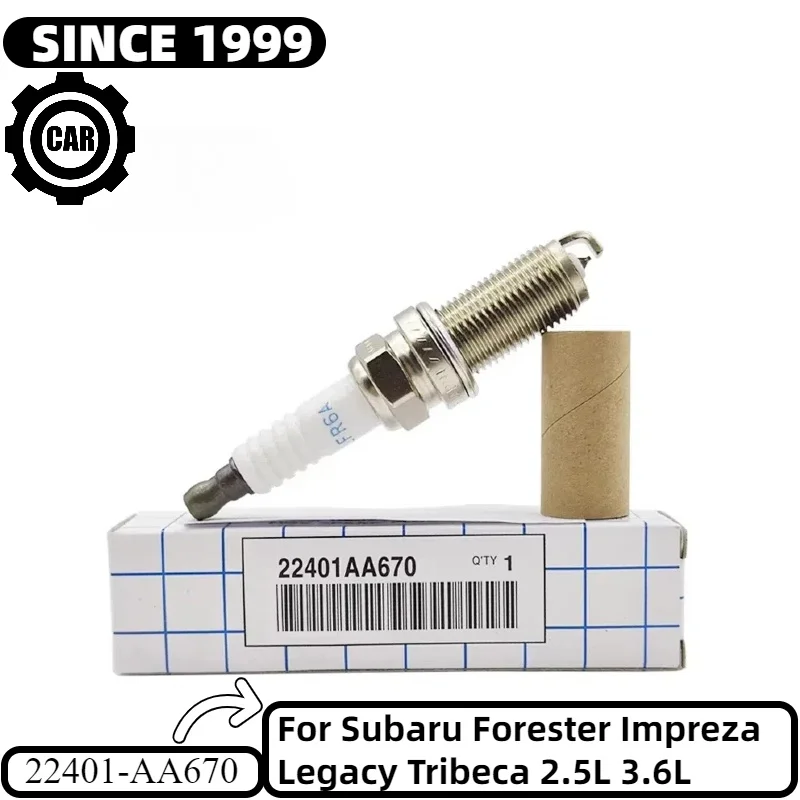 

4PCS 22401-AA670 SILFR6A 7913 Iridium Spark Plug For Subaru Forester Impreza Legacy Tribeca 2.5L 3.6L Outback WRX 22401AA670