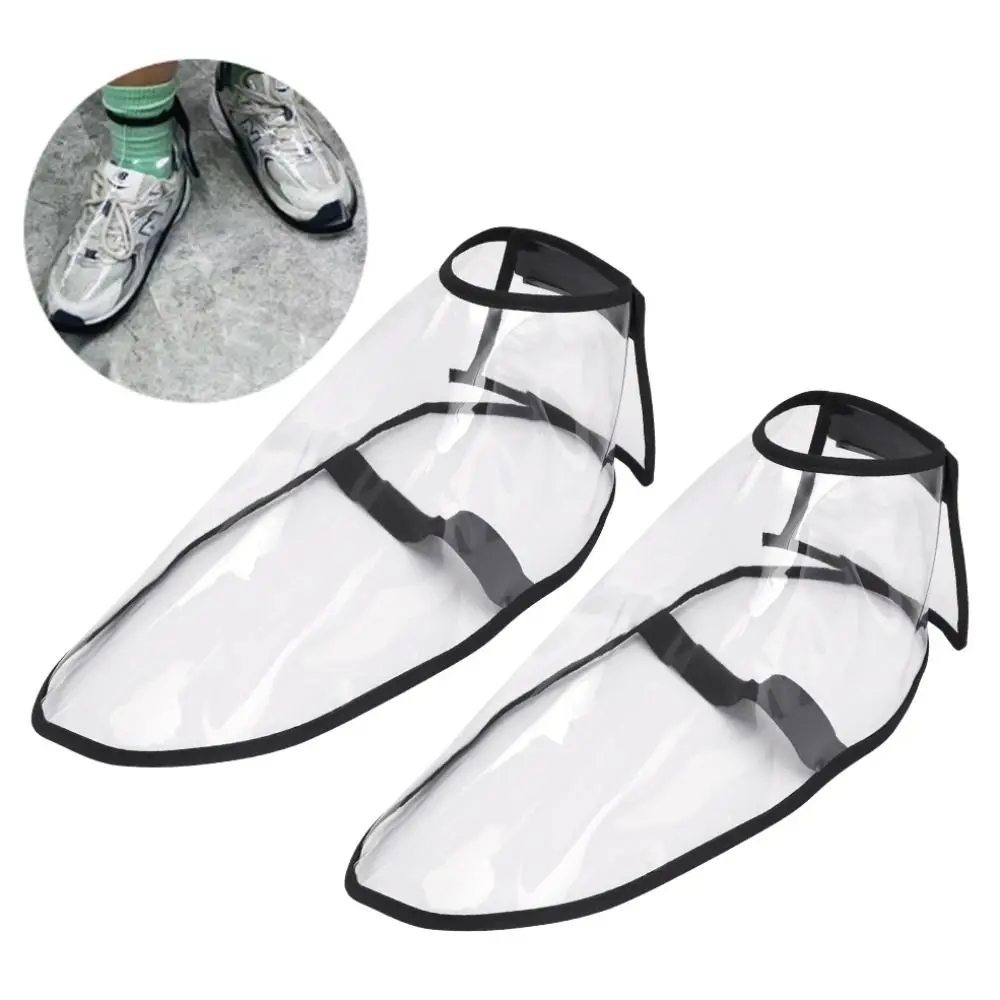 Hairdressing Hairdresser Salon Shoe Covers Haircut Transparent Stylist Shoe Covers Adjustable Anti-broken Hair Artifact