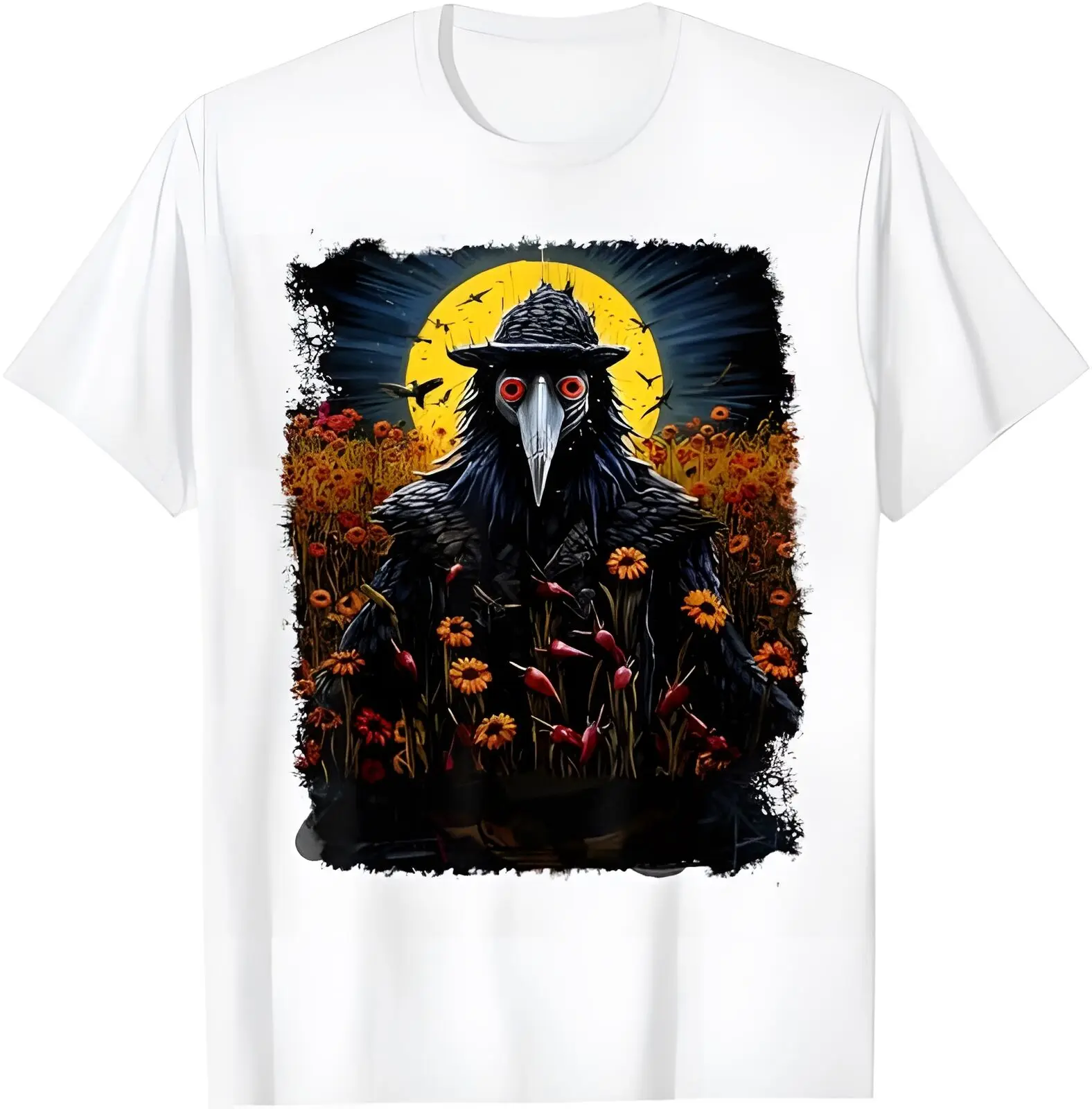 

Halloween Black Crow Plague Doctor Pattern T-shirt