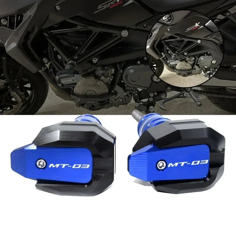 Pelindung alas Anti benturan untuk YAMAHA MT-03 MT03, MT03 2019-2021, rangka pelindung jatuh CNC, pelindung Fairing Anti tabrakan