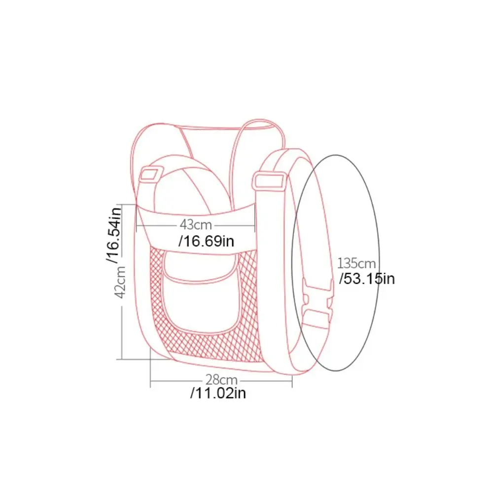 Portabebés de malla para bebé, bolsa de canguro frontal para recién nacido, mochilas infantiles, tipo de sujeción Horizontal de doble hombro