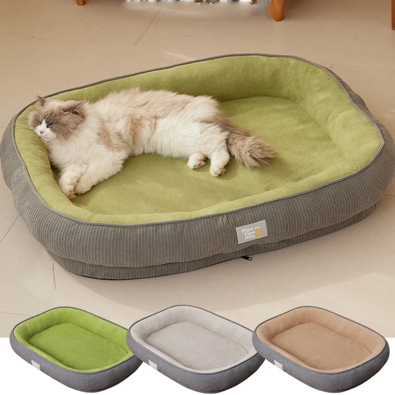 

NEW Thickened Warm and Comfortable Dog House Easy To Clean Removable and Washable Medium and Small Dogs Keep Warm Cat Beds 개 침대