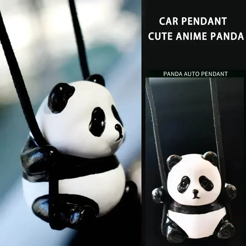 

Car decoration Car accessories Car cute cartoon panda figure Car rearview mirror pendant Car decoration Car decoration