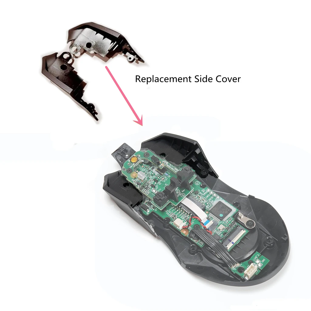 2pcs Side Cover Replacement Side Case Mouse Shell Assembly Parts for G900 G903 G903HERO Mouse Accessories