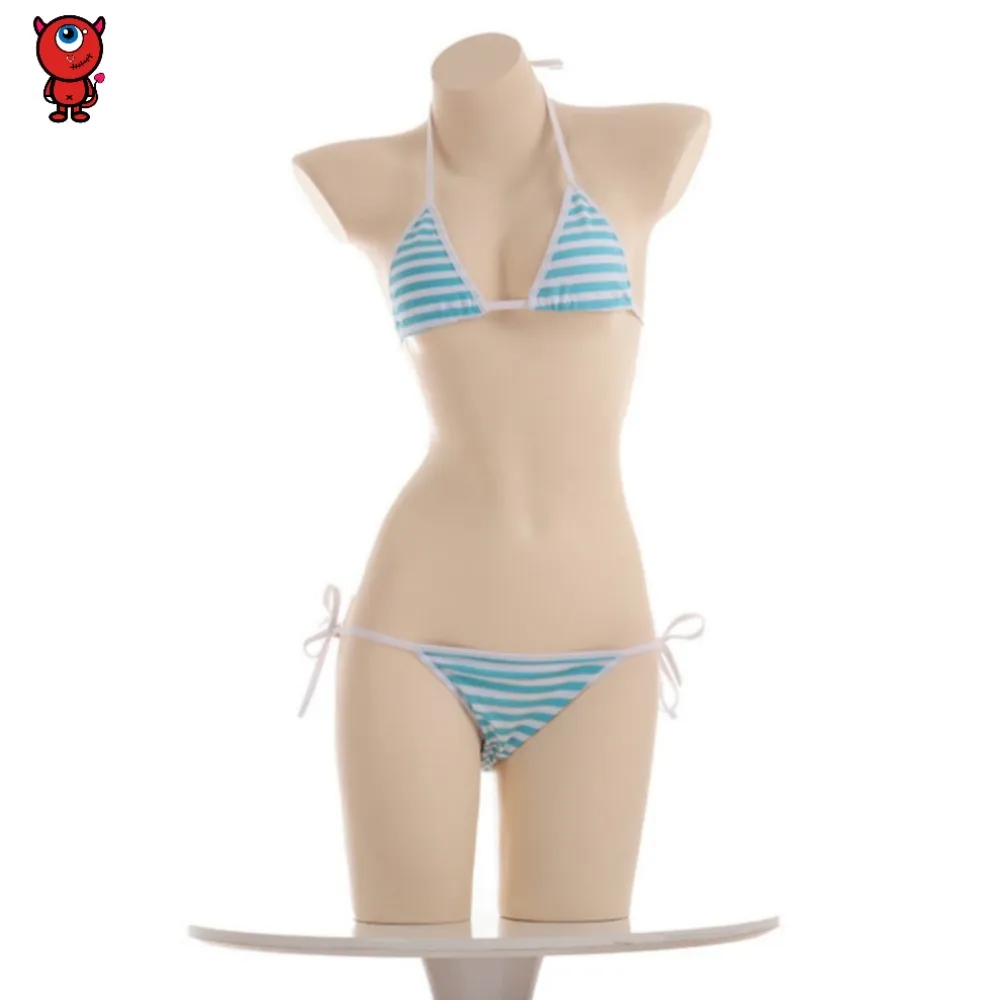 

Женское нижнее белье в полоску, голубое, розовое, белое