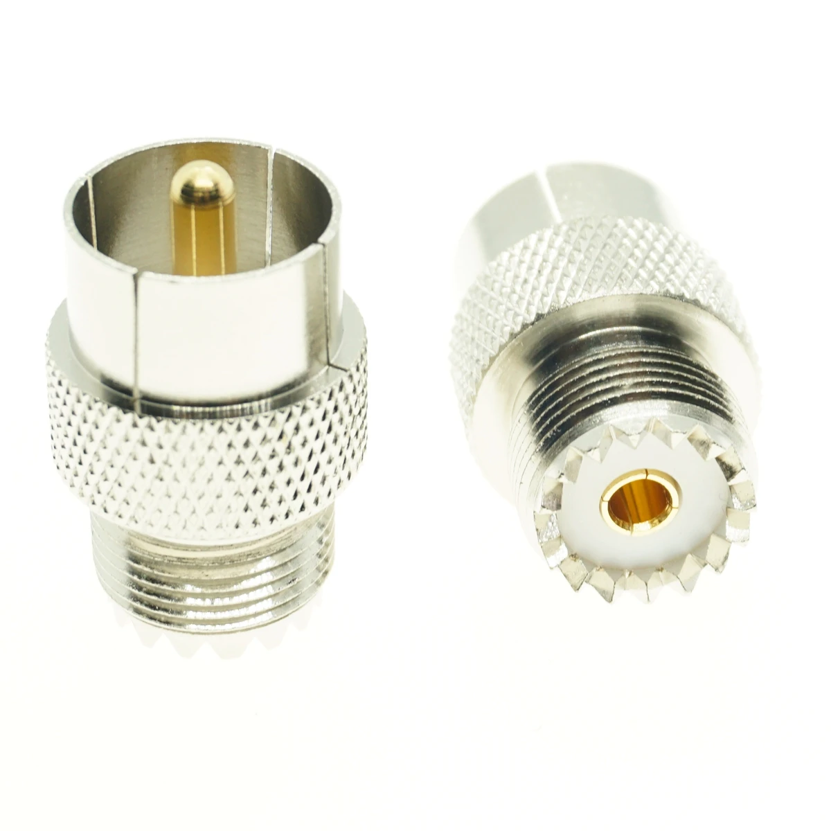 1 Stuks So239 Pl259 Uhf Mannelijke Vrouw Naar Uhf Connector Jack Plug N Flens Haakse Coax Conector Set Rf Koper Coaxiale Adapter