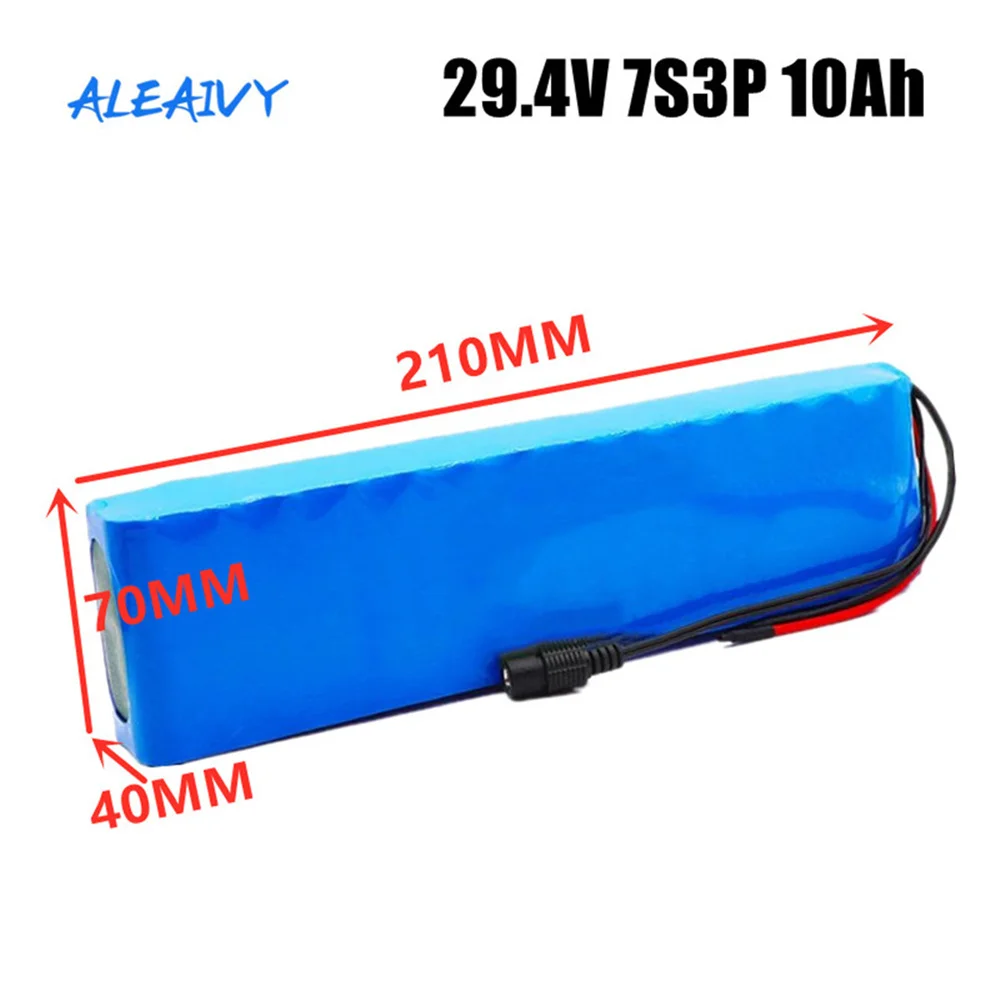 

24V/29.4V 7S3P 10Ah 18650 lithium battery with 20A balance BMS suitable for electric bicycles, scooters, electric wheelchairs