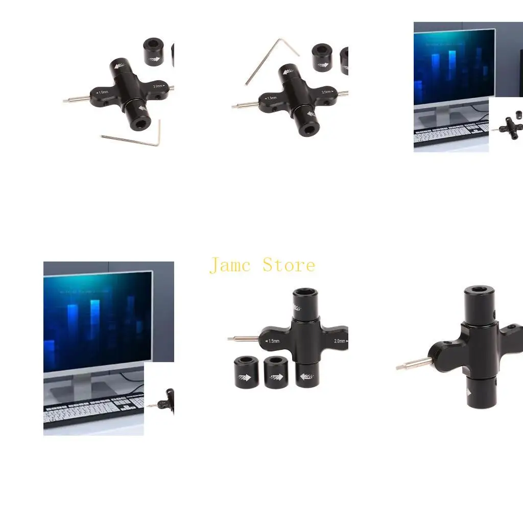 

LX0B Ключ с храповым механизмом, быстросъемный пропеллер, двигатель, отвертка 1,5 мм/2 мм для квадрокоптеров, дронов,