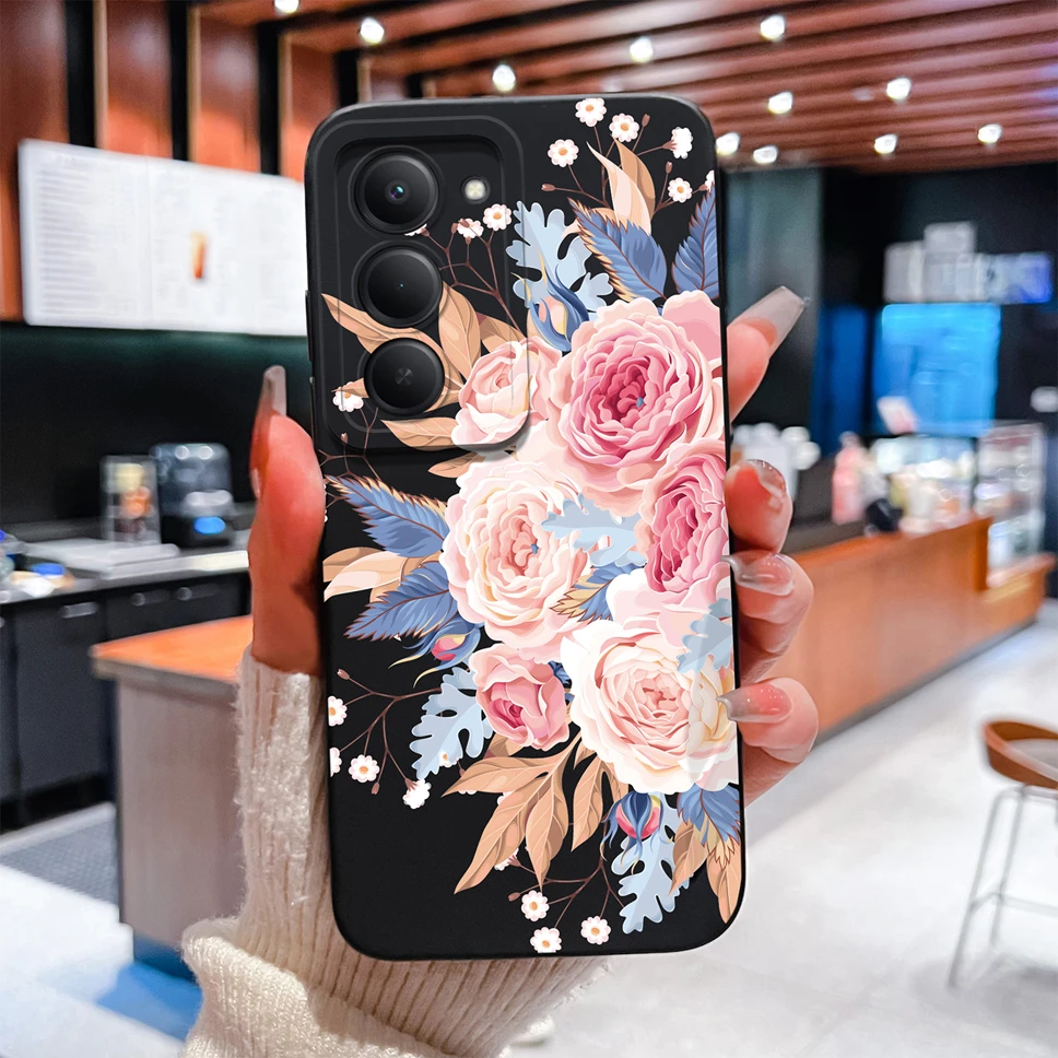 ل Redmi 15 4G 5G غطاء الهاتف جميل الكرتون لينة السائل سيليكون خفيفة الوزن حماية كاملة ل Redmi15 المضادة للانزلاق الوفير