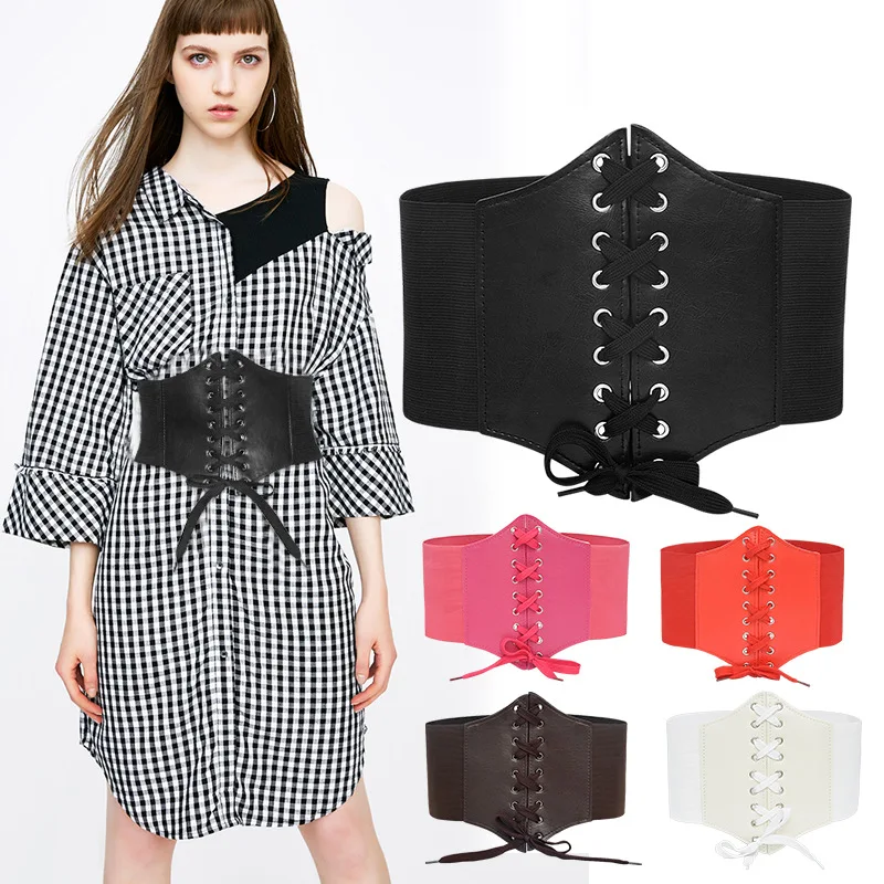 

Waist tie rivet women's ultra-wide fashion women's decorative wide belt corset belt designer belt belts for women