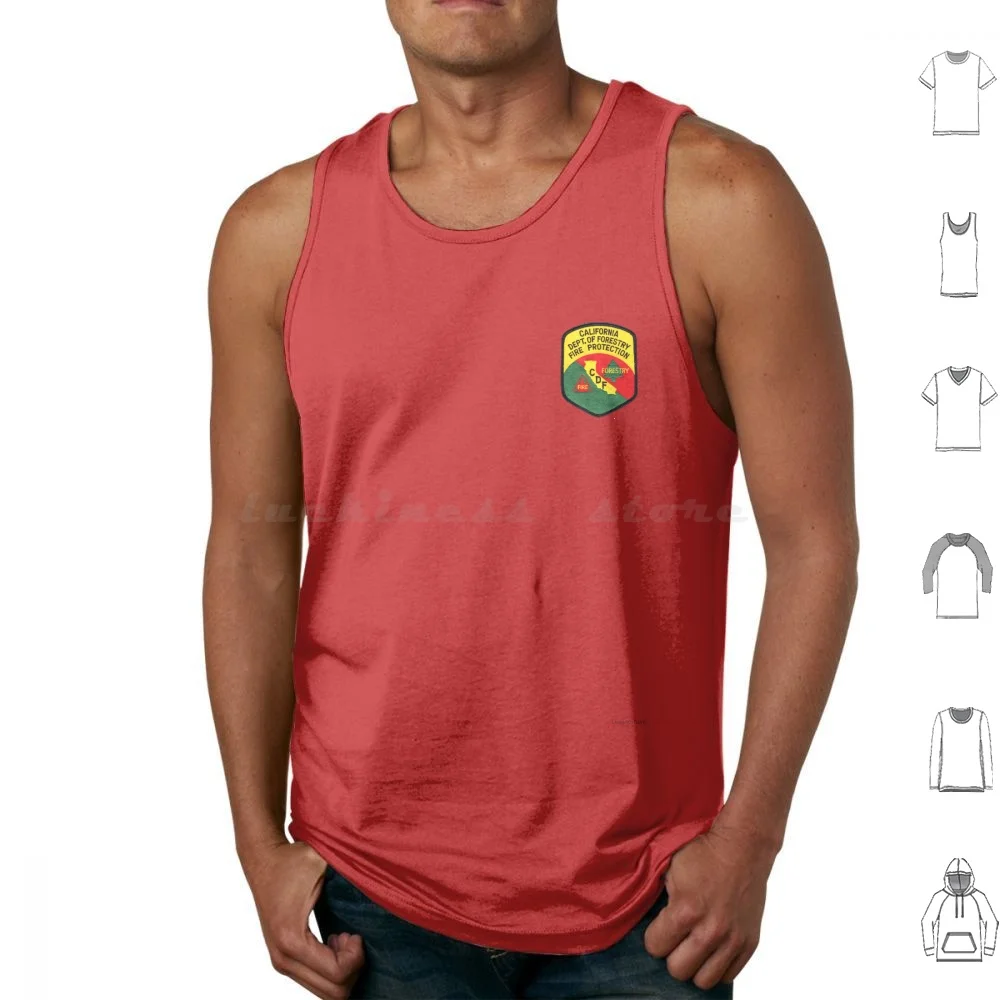 California Forestry Tank Tops Vest Sleeveless California Department Forestry Fire Cdf Fireman Fighter Firefighter