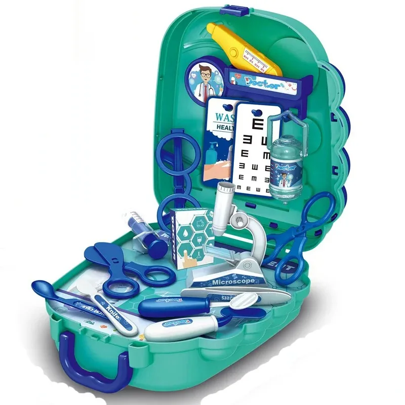 Set da cucina per bambini, set di giocattoli da cucina per giochi di finzione, set da gioco per bambini con strumenti da dottore di Amburgo, set da gioco per bambini