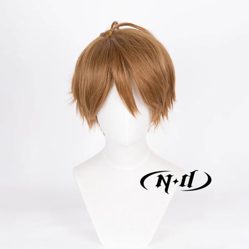 ND Luke Pearce 코스프레 가발 Themis의 눈물 Cos 갈색 머리 가발 게임 Comic Con Coser 의상 파티 내열성 합성