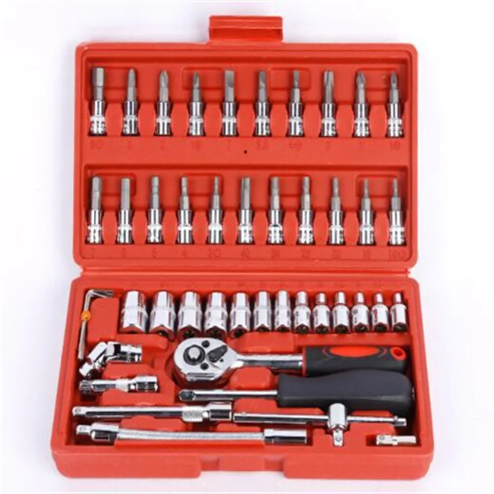 Small Box 46 Piece Set Of Auto Repair Tools