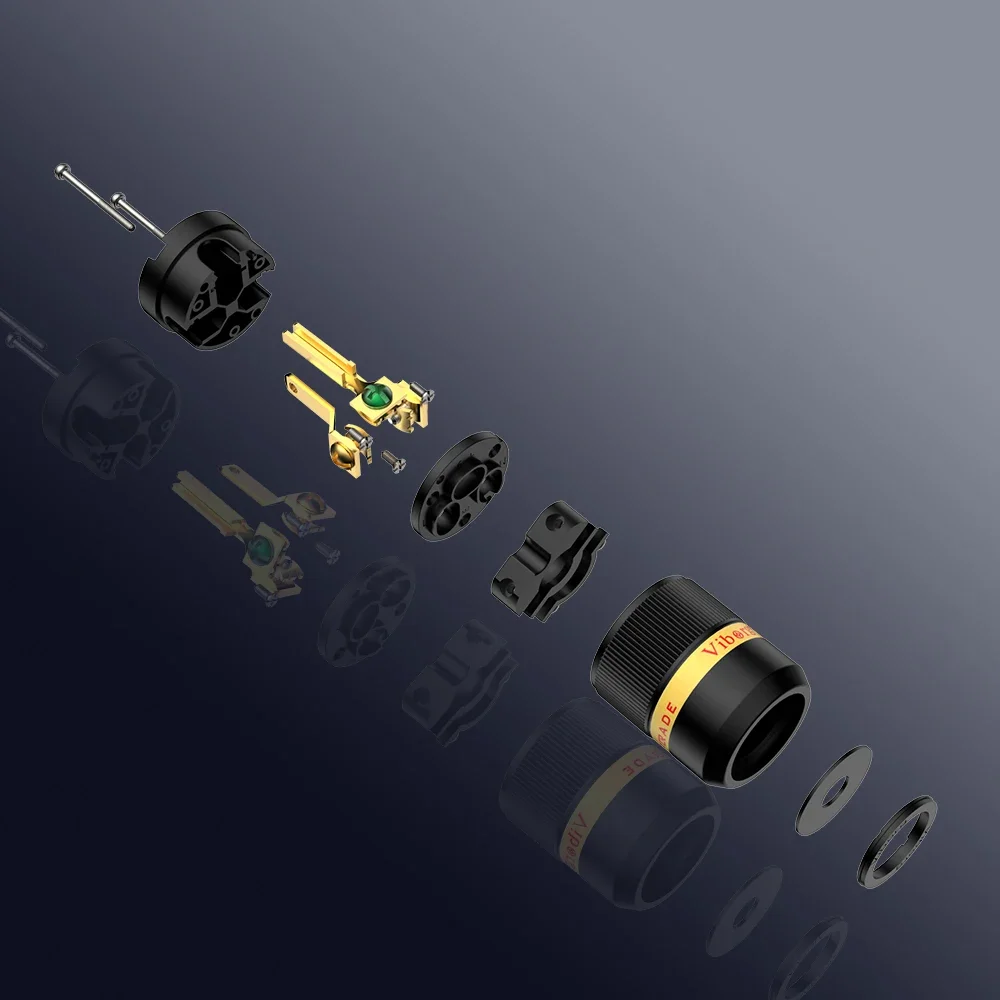 Чистая красная медь 99,99% 4U позолоченный Viborg VM501G VF501G вилка стандарта США шнур питания переменного тока для HIif аудио/видео