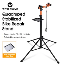 WEST BIKING Bicycle Stand Repair Station MTB Road Bike Storage Parking Racks Workshop Adjustable Maintenance Support Bike Holder