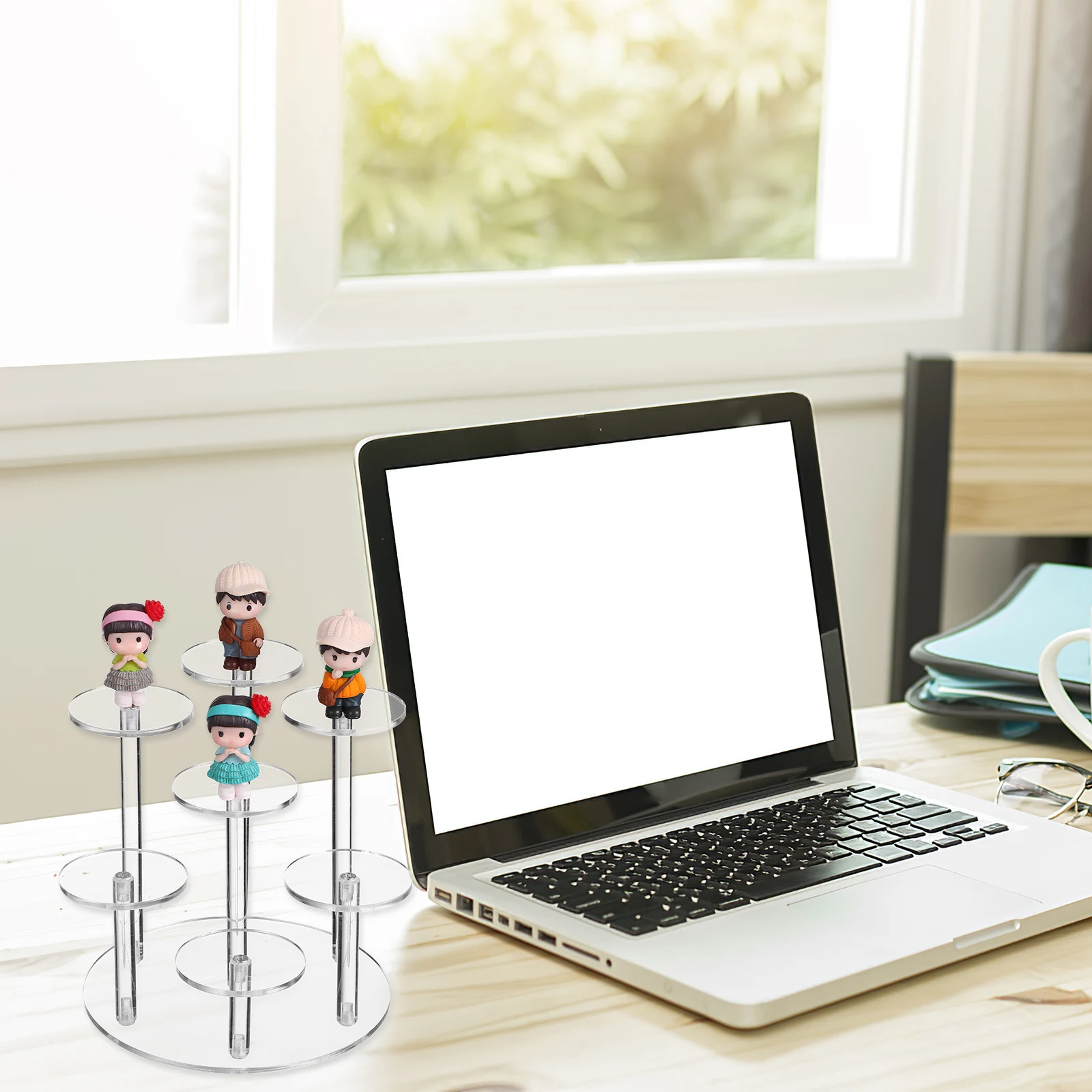 

Multi-Tier Clear Acrylic Display Stand Riser Pedestal Shelf For Jewelry Watches Action Figures Home Shop Decoration Tiered