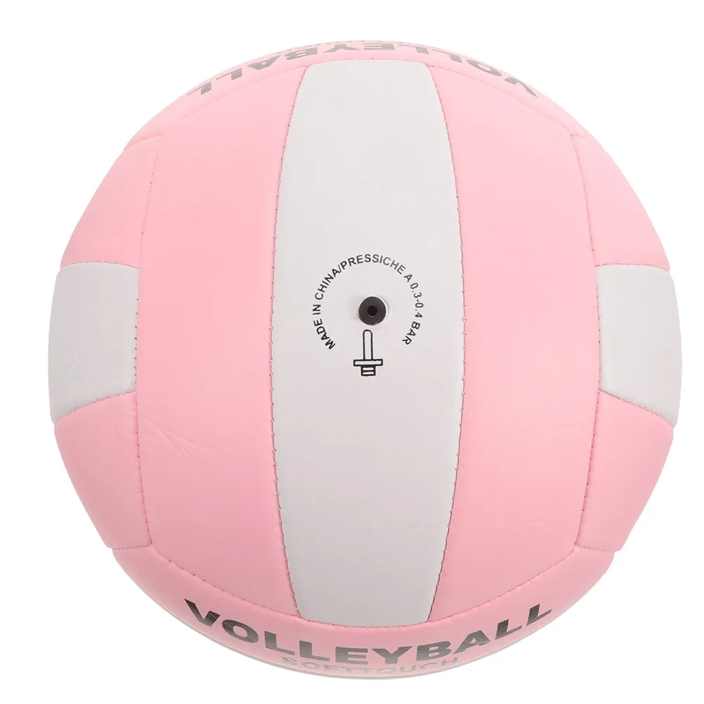 Ballon de volley-ball d'intérieur souple pour entraînement, construction à coutures cousues, excellent contrôle et précision, coloris vifs, robuste