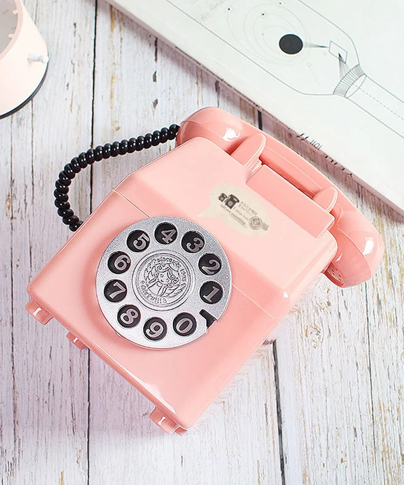 Tarro de dinero para teléfono Retro, regalo para niños y niñas, accesorios de fotografía para niños, tarro de almacenamiento, accesorios para fotos de habitación, regalos de decoración