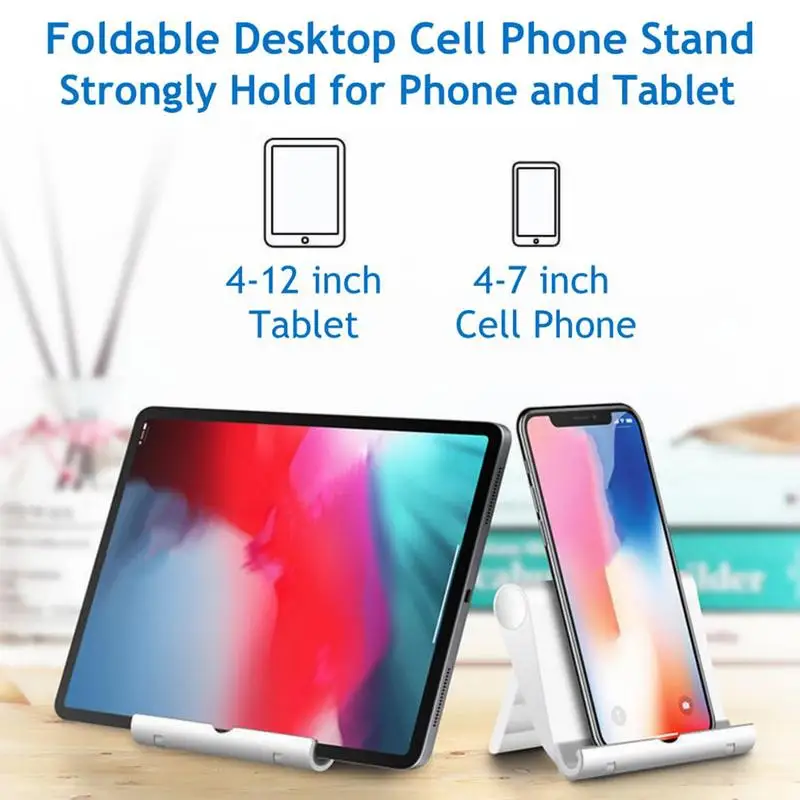plastic flexibele opvouwbare mobiele telefoon tablet bureau standaard houder smartphone mobiele telefoon beugel voor mobiele telefoon standaard