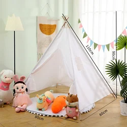 1.35M Kid Tent Indoor Play House Wigwam for Children Portable Child Tipi Tents Teepee Toddler Ball Pit Girl Castle Play Room