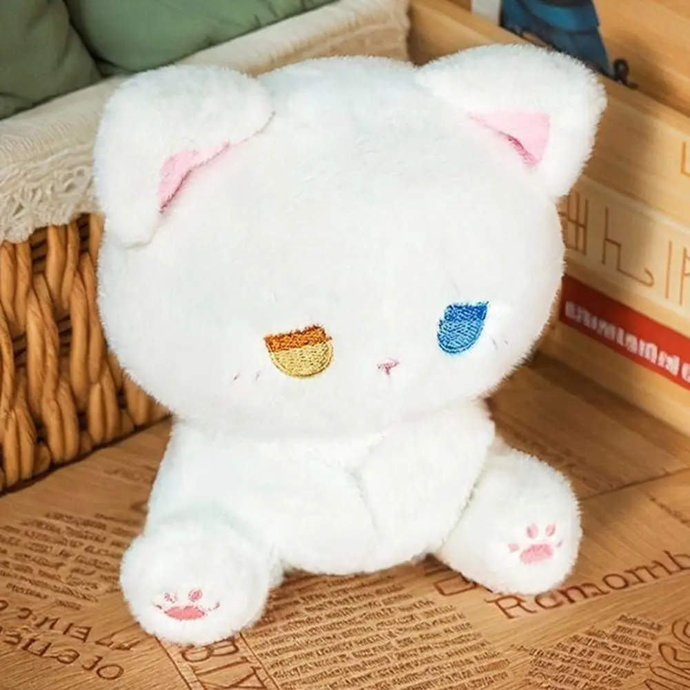 Kawai Plush Cat Toy Sad Emo Seated Cartoon Doll Fluffy Softly Stuffed Doll Exquisite Creative Birthday Valentine's Day Gift - view 3