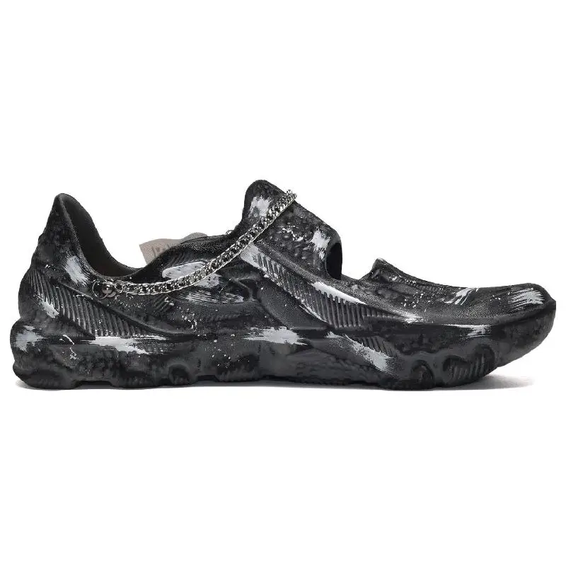 [Aangepaste Super Venom voor mannen en vrouwen] Nike ISPA River Trekkingschoenen Unisex Zwart Wit Grijs