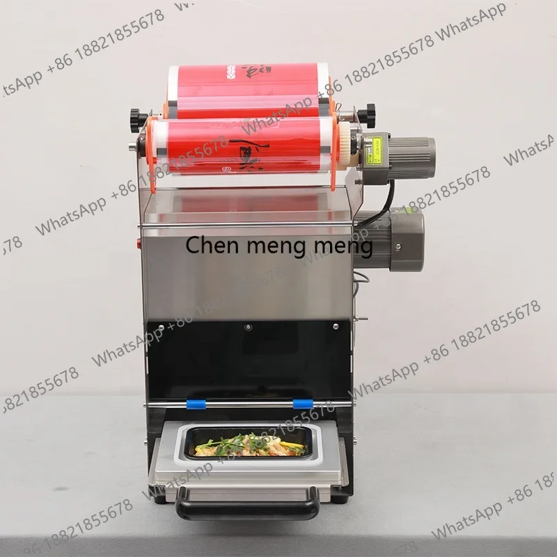 Semi-automatic Fast Food Fruit Vegetables Food Tray Sealer Machine Manual PP Plastic Tray Food Packing Sealing Machine