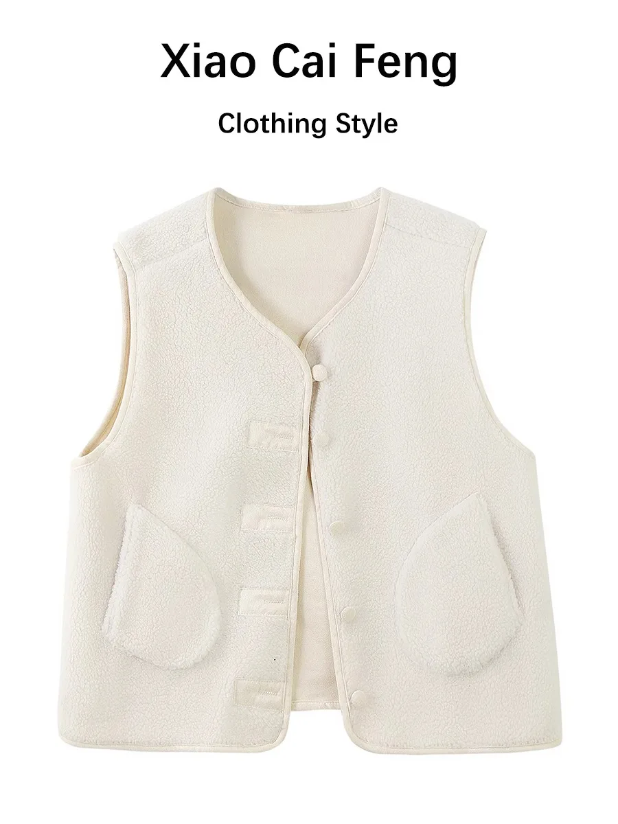 

Белый жилет из меха ягненка, женская верхняя одежда ort Svel, корейское осенне-зимнее пальто, топ для молодежи, для поездок на работу