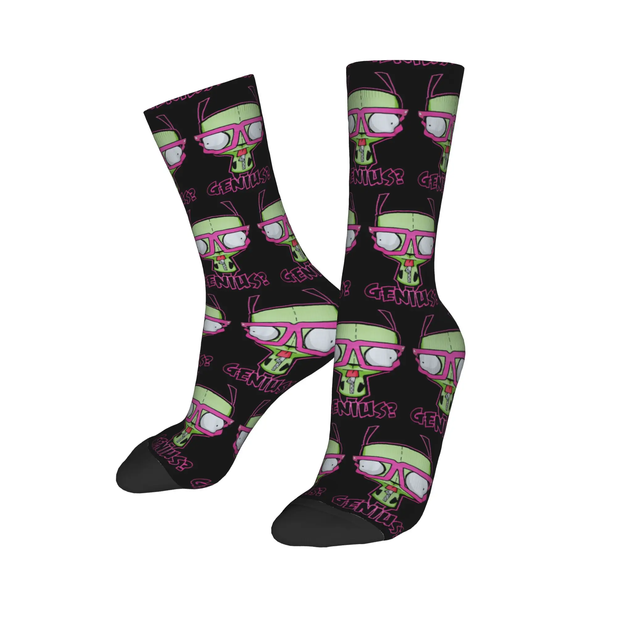 New Men's Socks Harajuku Kawaii Invaders Zims  Sock Polyester  Graphic Women Sock Spring Summer Autumn Winter,