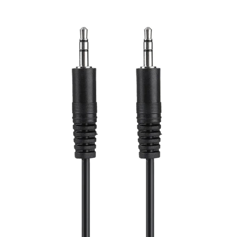 Kabel Audio Terlindung 3.5mm Tembaga Male To Male Untuk Speaker Headset