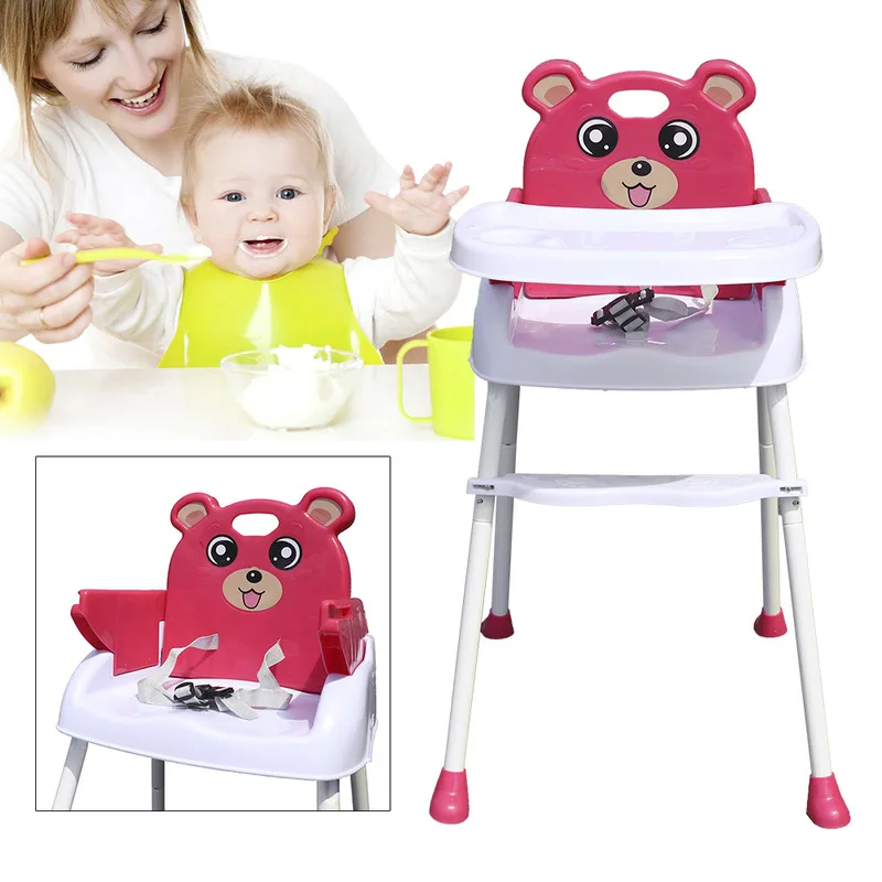 Portable Children Chair Detachable Baby Feeding Table and Chairs Modern Restaurant Furniture