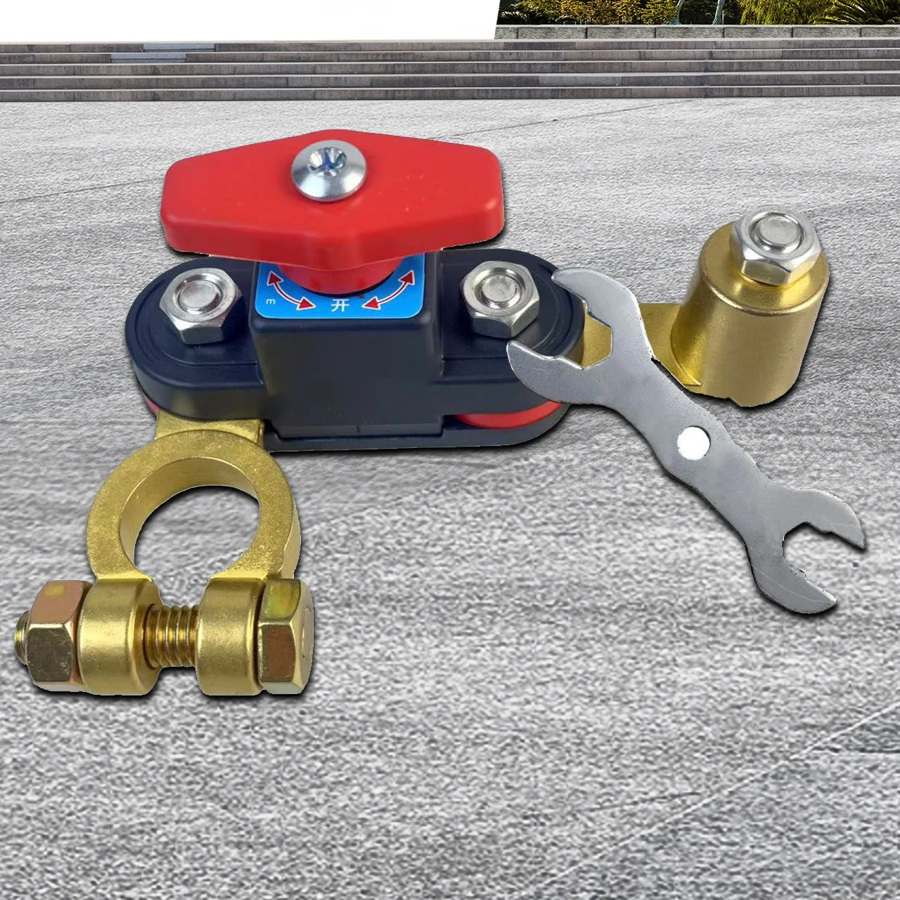 بطارية السيارة على الوجهين دوران مفتاح فصل دليل قطاع دارة أوتوماتيكي مكافحة انقطاع التيار الكهربائي حامي التسرب 12 فولت/24 فولت ﻿