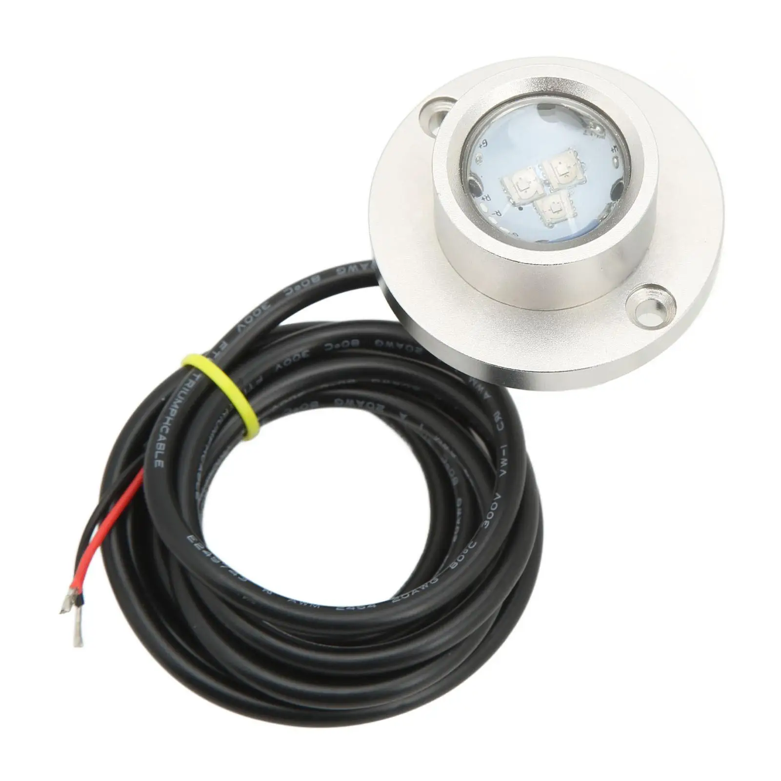 Luz LED subaquática para Marine, aço inoxidável, Universal Fit para Barco, Iate, Iluminação Waterside, DC 12V, 24V