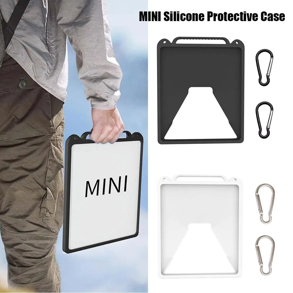 For StarLink Mini Silicone Protective Case Cover With Carabiner Anti-Drop Scratch-Resistant Outdoor Waterproof Portable Case