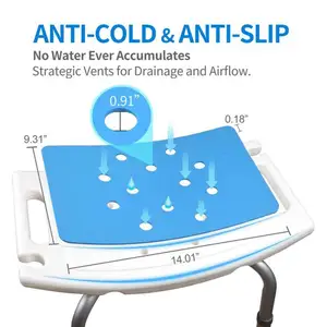 Nonrutscher Badezimmerhockerkissen, ältere Badewanne, Duschbank, sicherer Sitz, Badezubehör 10 Hauptverkaufsbank für Dusche - №3