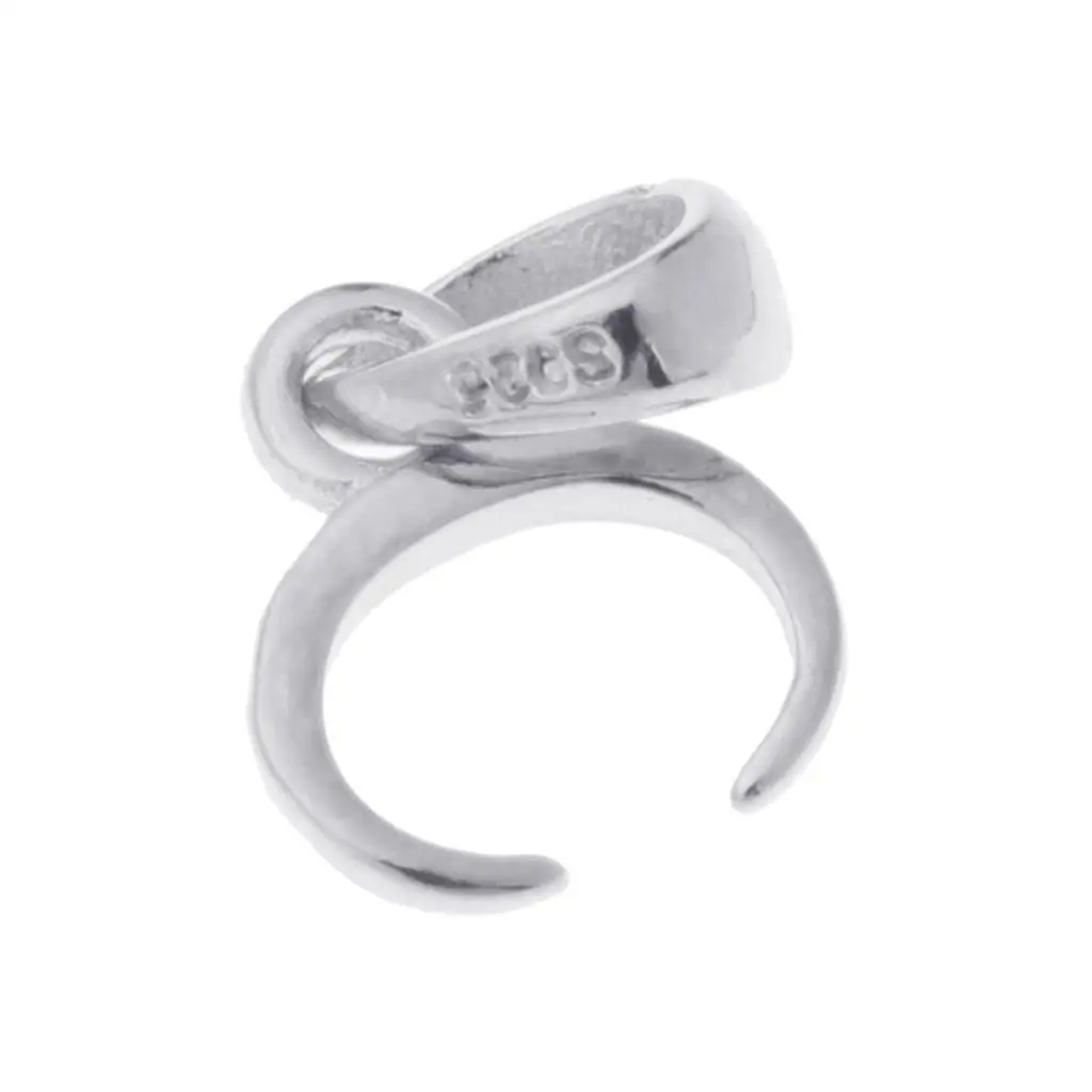 

925 Silver Pendant Connector Jewelry Clasp Bail for DIY Necklace Bracelet Making Beads Charms