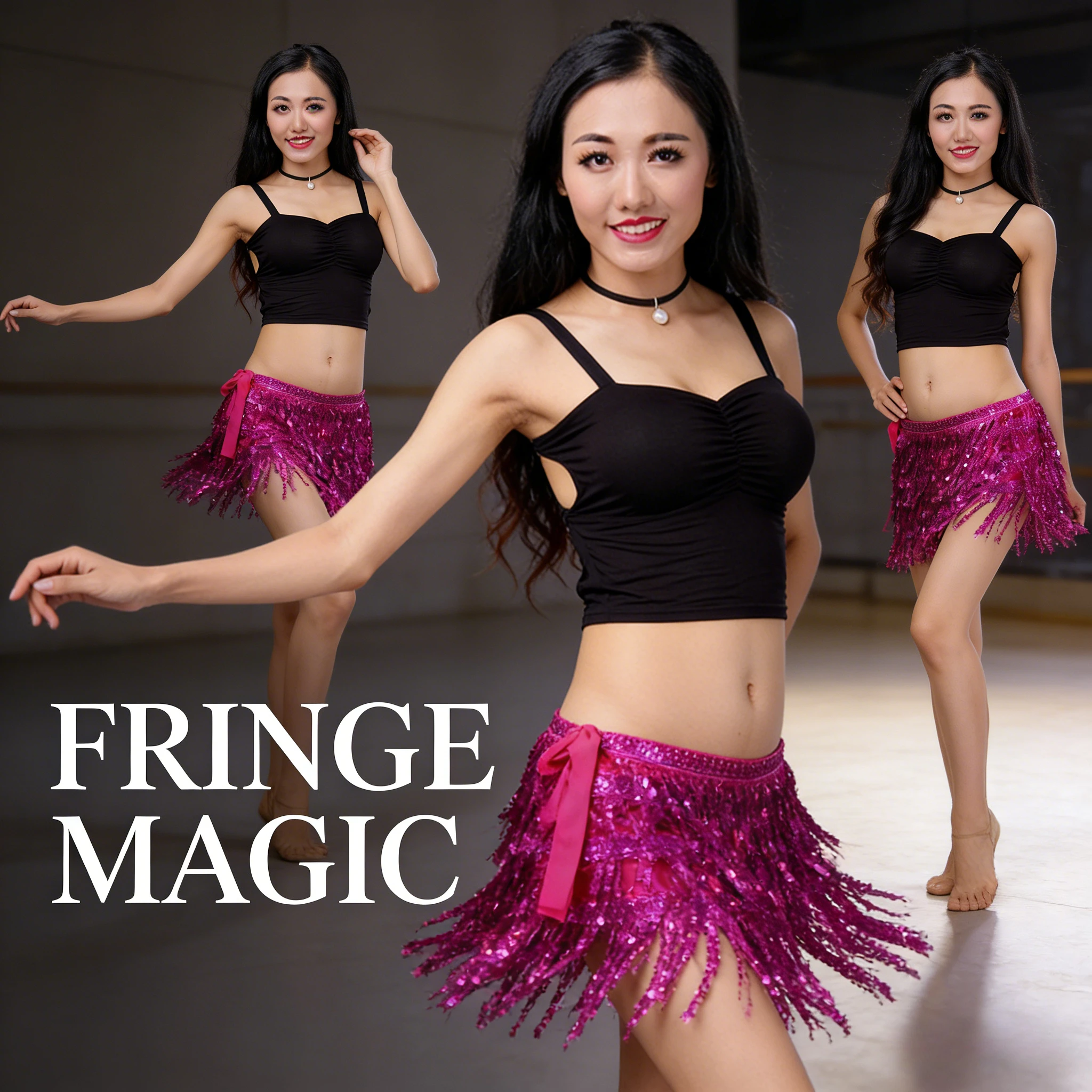 Indian Dance Hip Scarf Bohemian Tassel Wrap Belly Dance Waist Chain Stage Performance Dance Wear Accessory