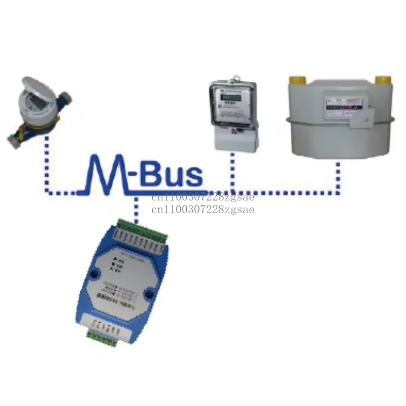 محطة MBUS/M-BUS الرئيسية لتحويل RS485/RS232، يمكن توصيل مركز قراءة العداد بمحطات 500 رقيق