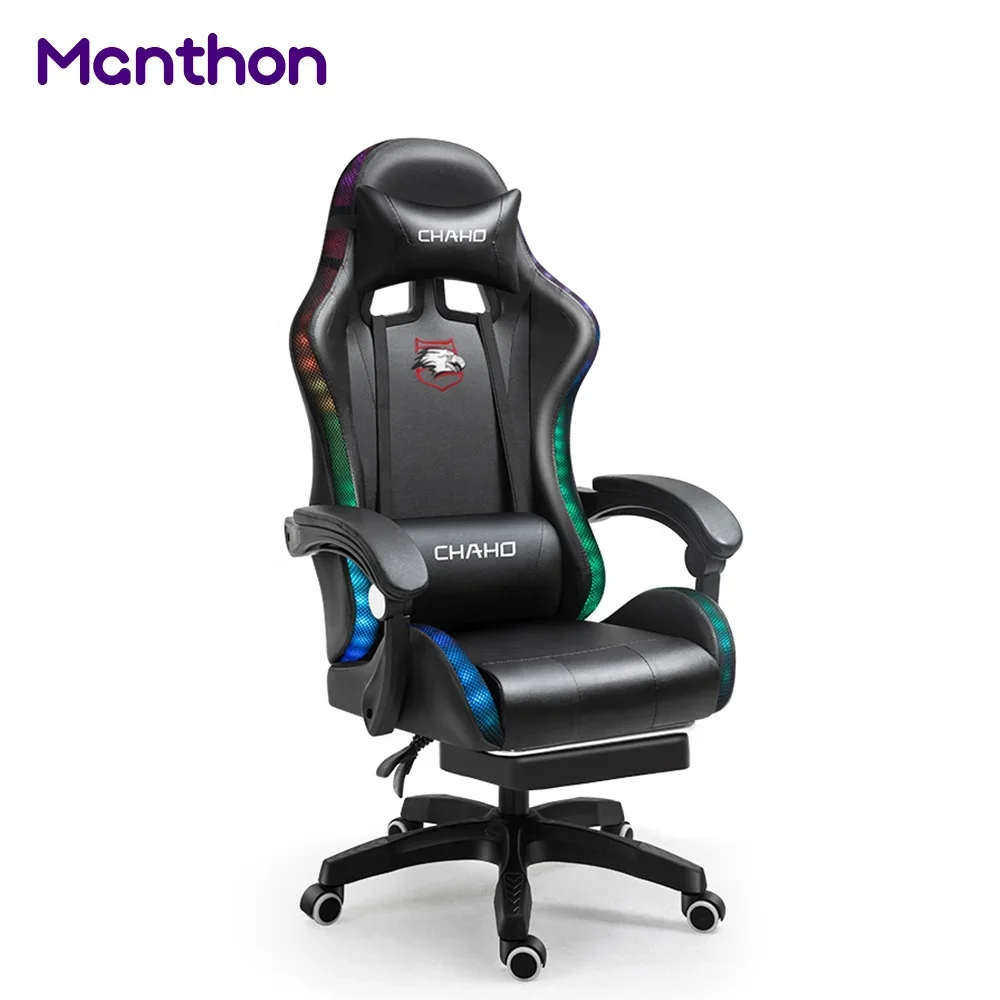 YYHCWholesale In Stock Hot Sale Gaming Chair with RGB Light Speakers And Massage