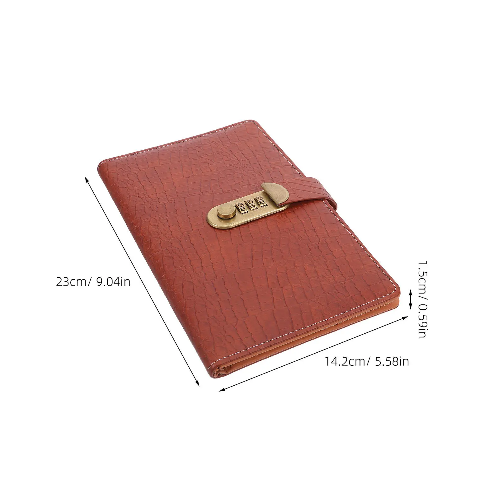 Business Checkbook Binder PU Check Binder Deposit Slip Organizer Combination Lock 48 Checks 24 Card Slots Receipt Card